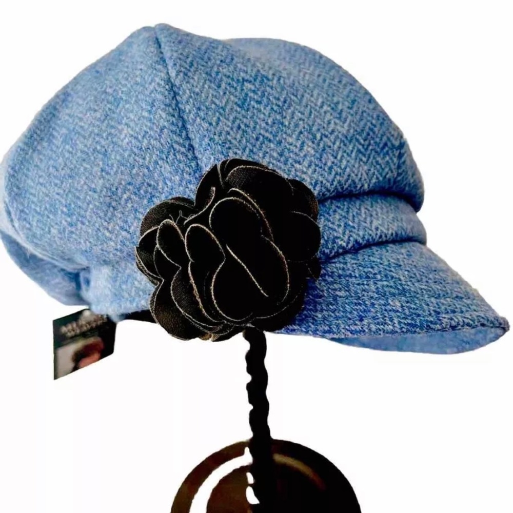 Mucros Weavers Blue Wool Newsboy Cap NWT O/S Irish